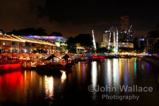 Enjoying the Singapore night life